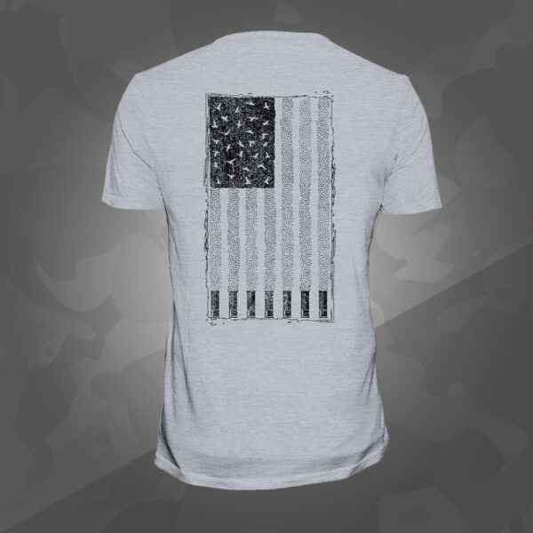 American Flag Duck Shotshell T Shirt 2 1